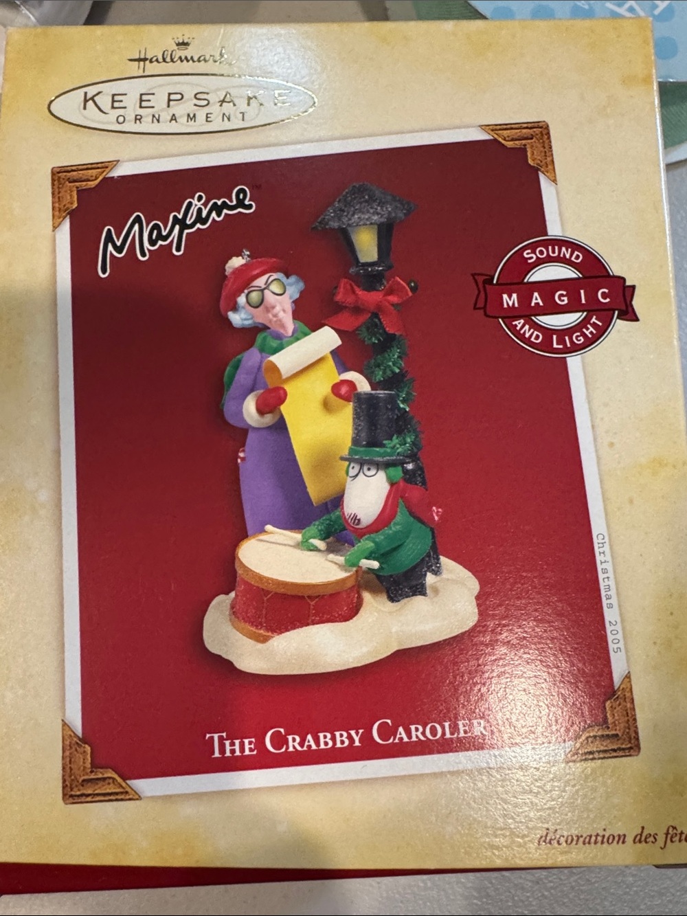 Hallmark Keepsake Ornament Maxine The Crabby Caroler - Red, Purple, Green